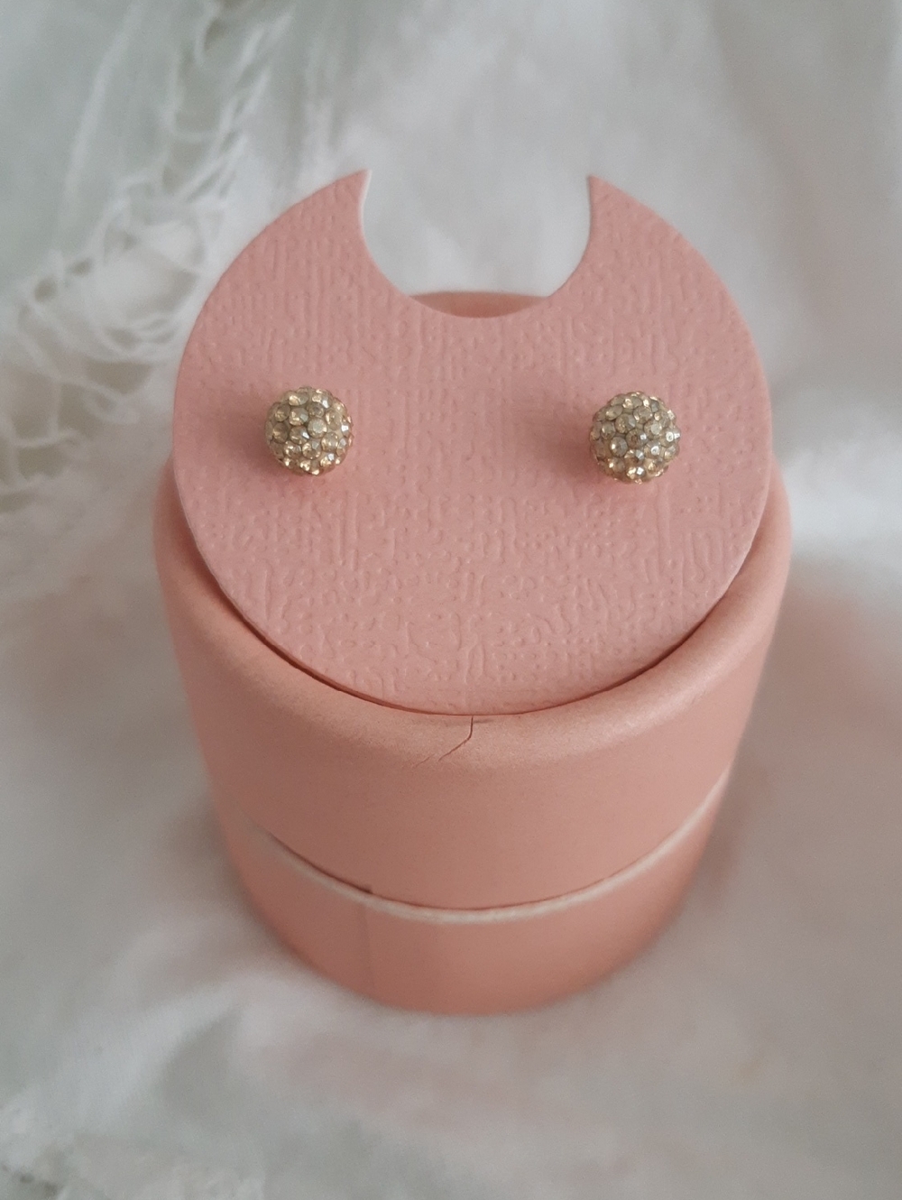 Hillberg&Berk Mini Sparkle Ball Stud Earring